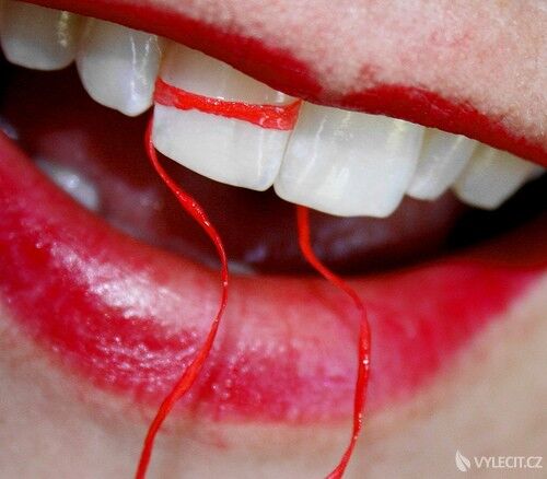 Zubní niť je důležitá, autor: Pink Sherbet Photography