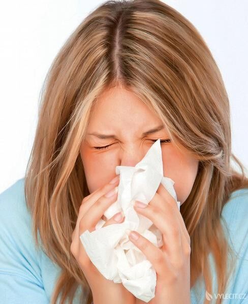 Mezi hlavní příznaky nemoci patří například rýma, autor: penelope